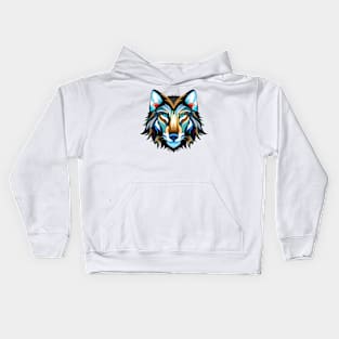 Brown wolf Kids Hoodie